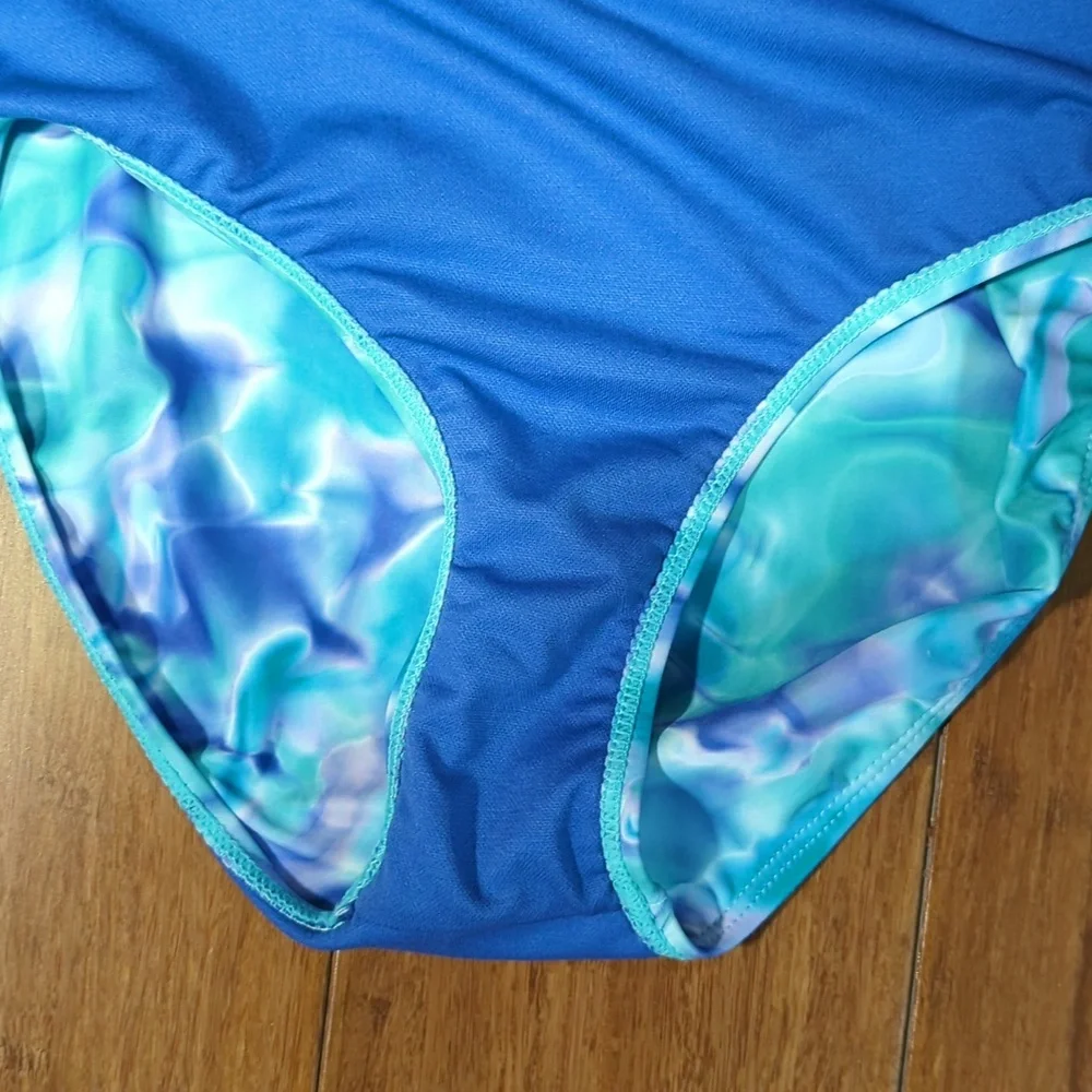 Hurley Girls One Piece Tie-Dye Swim Suit Size 10/12